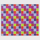 Giftwrap - Joodse sterren - Giftwrappapier Cadeaupapier (Vlak)