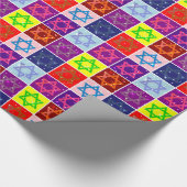 Giftwrap - Joodse sterren - Giftwrappapier Cadeaupapier (Hoek)
