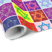 Giftwrap - Joodse sterren - Giftwrappapier Cadeaupapier (Rol Hoek)