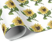Giftwrap: Zonnebloemen Cadeaupapier (Rol Hoek)