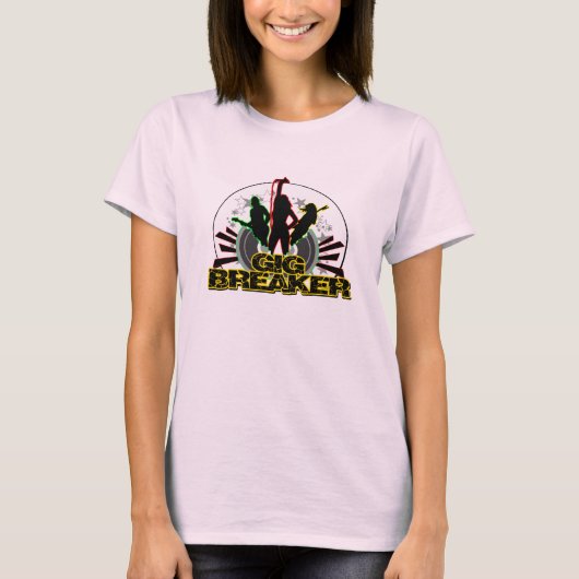 Gig Breaker - "Breaking Out"-Logo T-shirt (Voorkant)