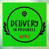 Gig Driver Levering in uitvoering Parkeerbord Raamsticker (Vel 3)