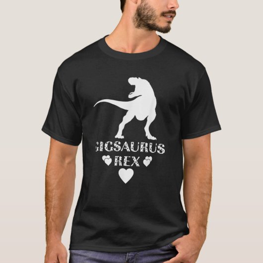 Gig Gigsaurus Rex Dinosaurus Moederdag Gift T-shirt (Voorkant)