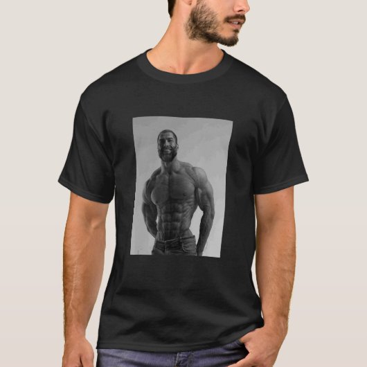 Gigachad Gemiddelde Sigma Male Grindset Meme 1 T-shirt (Voorkant)