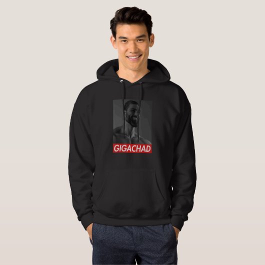 Gigachad Gemiddelde Sigma Male Grindset Meme 9 Hoodie (Voorkant volledig)