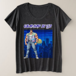 GIGACHAD IN 80S GROTE MAAT T-SHIRT