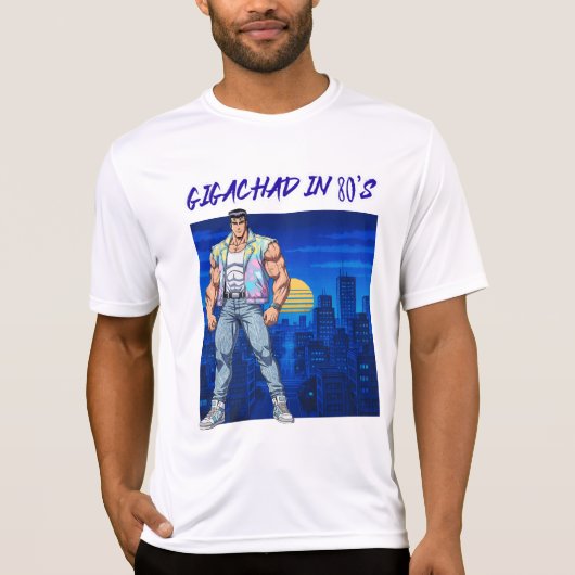 GIGACHAD IN 80S T-SHIRT (Voorkant)