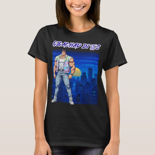 GIGACHAD IN 80S T-SHIRT (Voorkant)