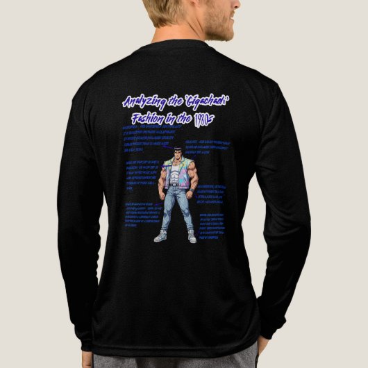 GIGACHAD IN 80S Tri-Blend SHIRT (Achterkant volledig)