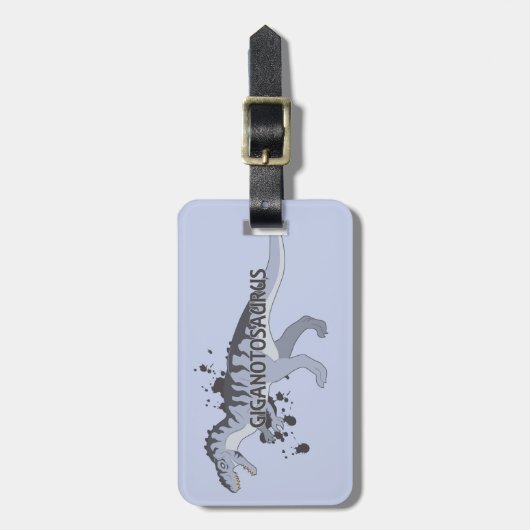 Giganotosaurus Bagagelabel (Voorkant verticaal)