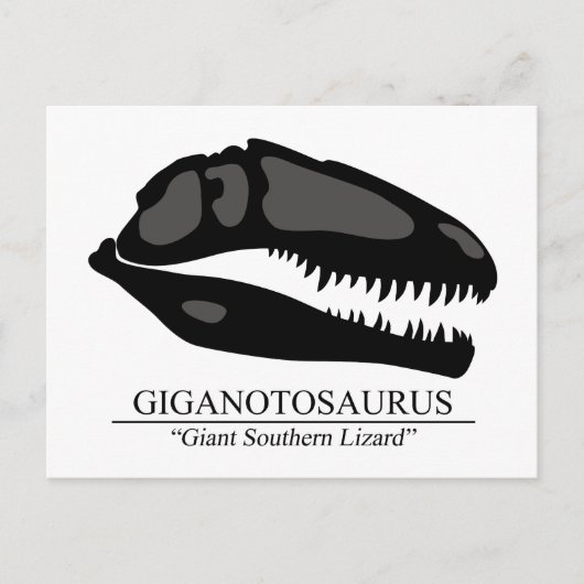 Giganotosaurus Briefkaart (Voorkant)
