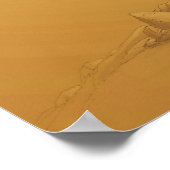 Giganotosaurus carolinii en Carnotaurus Poster (Hoek)