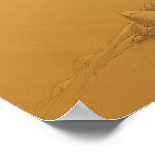 Giganotosaurus carolinii en Carnotaurus Poster (Hoek)