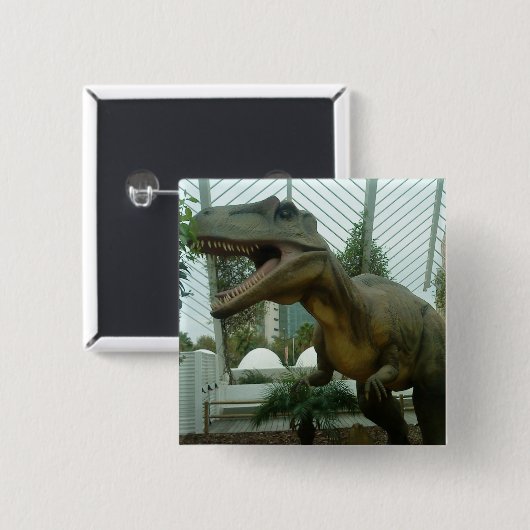 Giganotosaurus Dinosaur Button (Voorkant /achterkant)