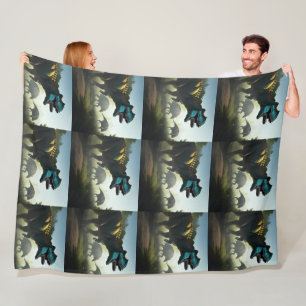 Giganotosaurus Dinosaurs Prowling Fleece Deken