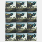 Giganotosaurus Dinosaurs Prowling Fleece Deken (Voorkant)