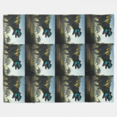 Giganotosaurus Dinosaurs Prowling Fleece Deken (Voorkant (Horizontaal))