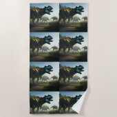 Giganotosaurus Dinosaurs Prowling Strandlaken (Voorkant)