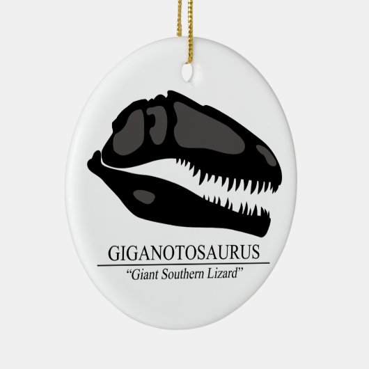 Giganotosaurus Keramisch Ornament (Rechts)