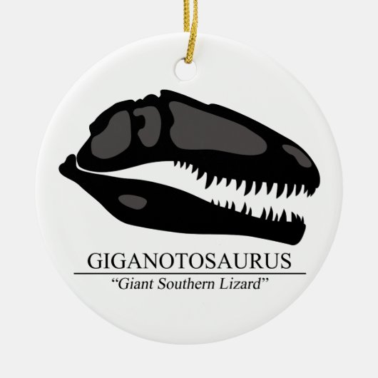 Giganotosaurus Keramisch Ornament (Voorkant)