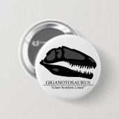 Giganotosaurus Ronde Button 5,7 Cm (Voorkant /achterkant)
