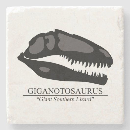 Giganotosaurus Stenen Onderzetter (Voorkant)