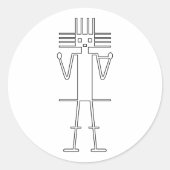 Gigante de Atacama Ronde Sticker (Voorkant)