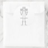 Gigante de Atacama Ronde Sticker (Tas)