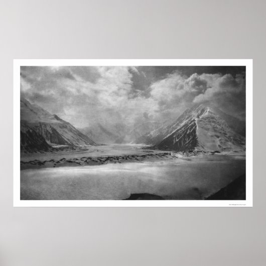 Gigantic Glacier Alaska 1912 Poster (Voorkant)