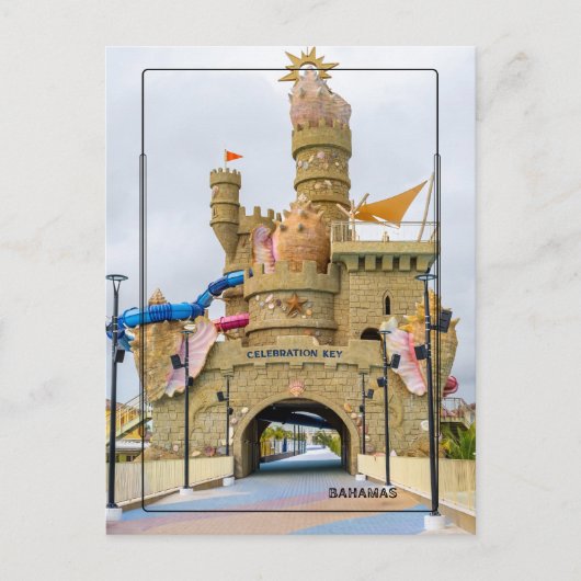 Gigantic Sandcastle – Celebration Key, Grand Baham Briefkaart (Voorkant)