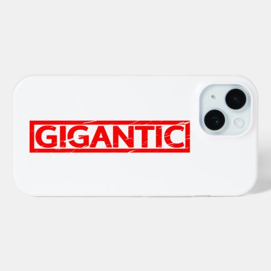Gigantic Stamp Case-Mate iPhone Case (Achterkant (horizontaal))