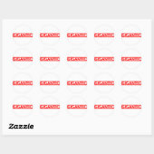 Gigantic Stamp Ronde Sticker (Vel)