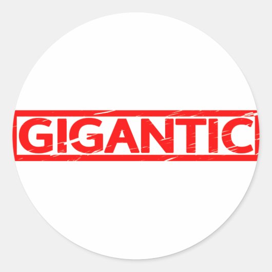 Gigantic Stamp Ronde Sticker (Voorkant)