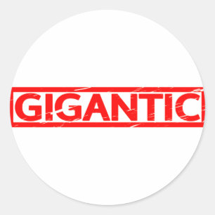 Gigantic Stamp Ronde Sticker