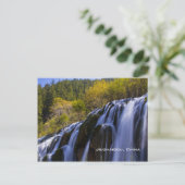 Gigantic Waterfall in a China Jiuzhaigou Briefkaart (Staand voorkant)