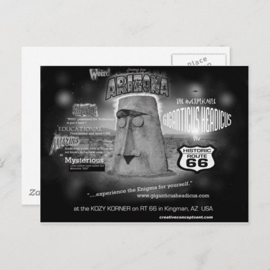 giganticus headers van AZ Route 66 Briefkaart (Voorkant / Achterkant)