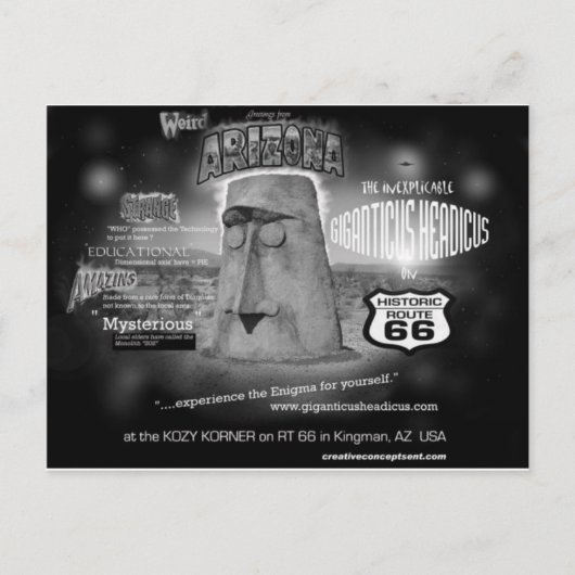 giganticus headers van AZ Route 66 Briefkaart (Voorkant)