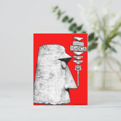 Giganticus Headicus Route 66 Antares road sign Briefkaart (Staand voorkant)