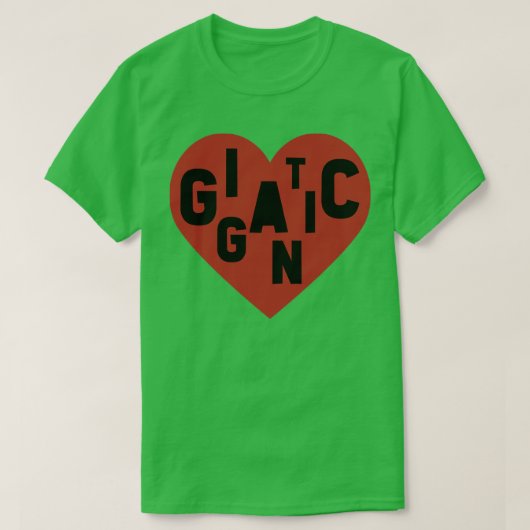 Gigantisch zwart klein t-shirt (Design voorkant)