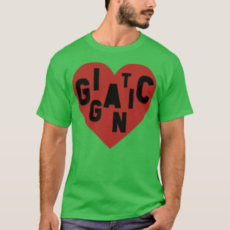 Gigantisch zwart klein t-shirt