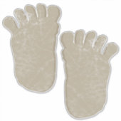 Gigantische Bigfoot Voetafdrukken Sticker (Voorkant)