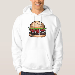 Gigantische hamburger humor hoodie