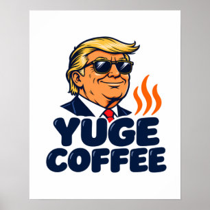 GIGANTISCHE koffiebekers Ochtendhumor Poster