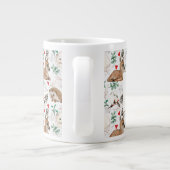 Gigantische Mok, bosdieren met monogram Grote Koffiekop (Achterkant)