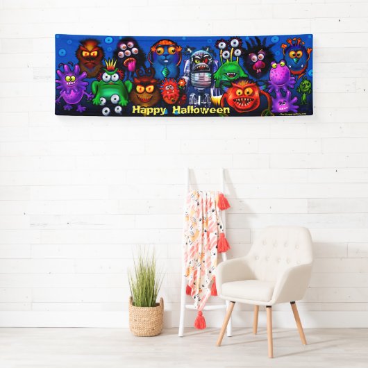Gigantische monstermixer Halloween banner (Insitu)