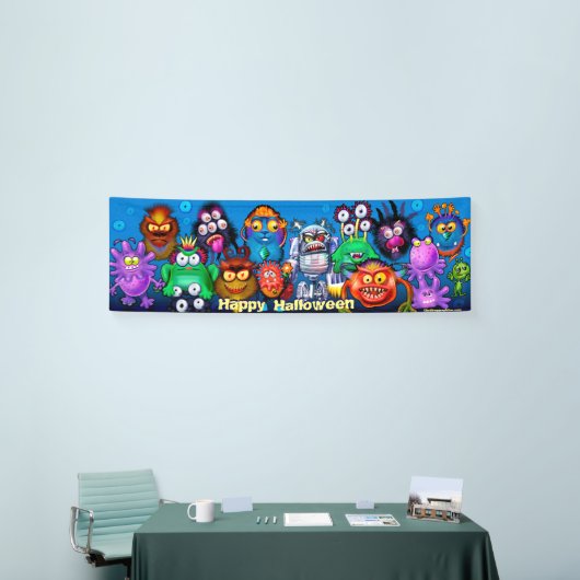 Gigantische monstermixer Halloween banner (Beurs)