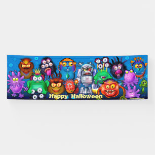 Gigantische monstermixer Halloween banner