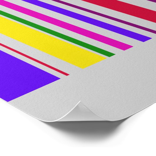 Gigantische Multi-Color Barcode Art Poster (Hoek)