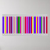 Gigantische Multi-Color Barcode Art Poster (Voorkant)