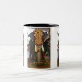 gigantische olifant tweekleurige koffiemok (Center)